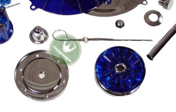 Kit Cromado Colorido Completo Motor, Azul, Empi 00-8654-0 | Fusca 1949-96, Kombi 1950-05 SKU: 00-8654-0