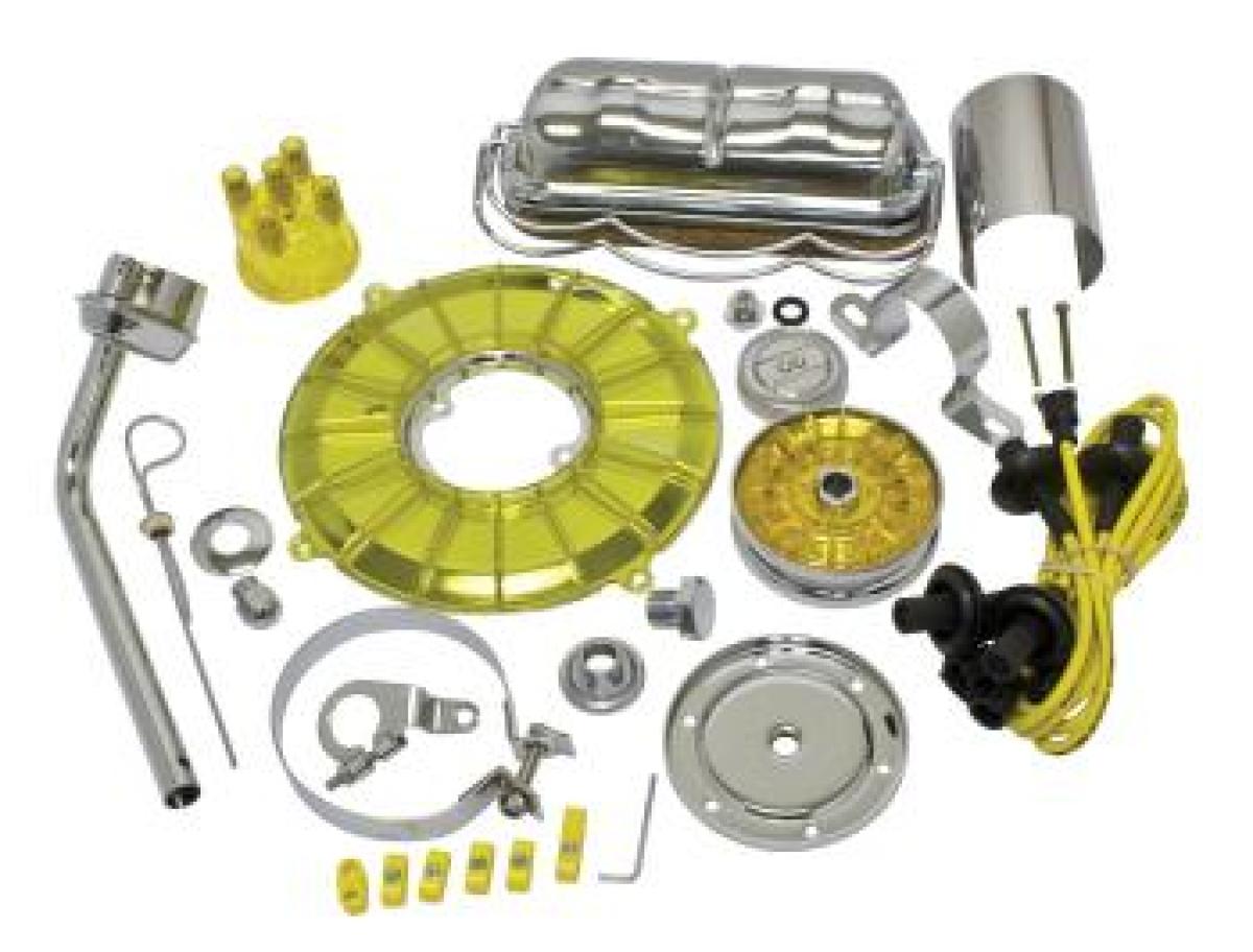 Kit Cromado Colorido Completo Motor, Amarelo, Empi, Amarela 00-8655-0 | Fusca 1949-96, Kombi 1950-05 SKU: 00-8655-0