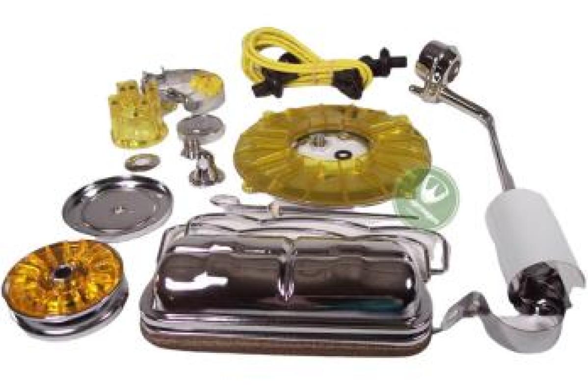 Kit Cromado Colorido Completo Motor, Amarelo, Empi, Amarela 00-8655-0 | Fusca 1949-96, Kombi 1950-05 SKU: 00-8655-0