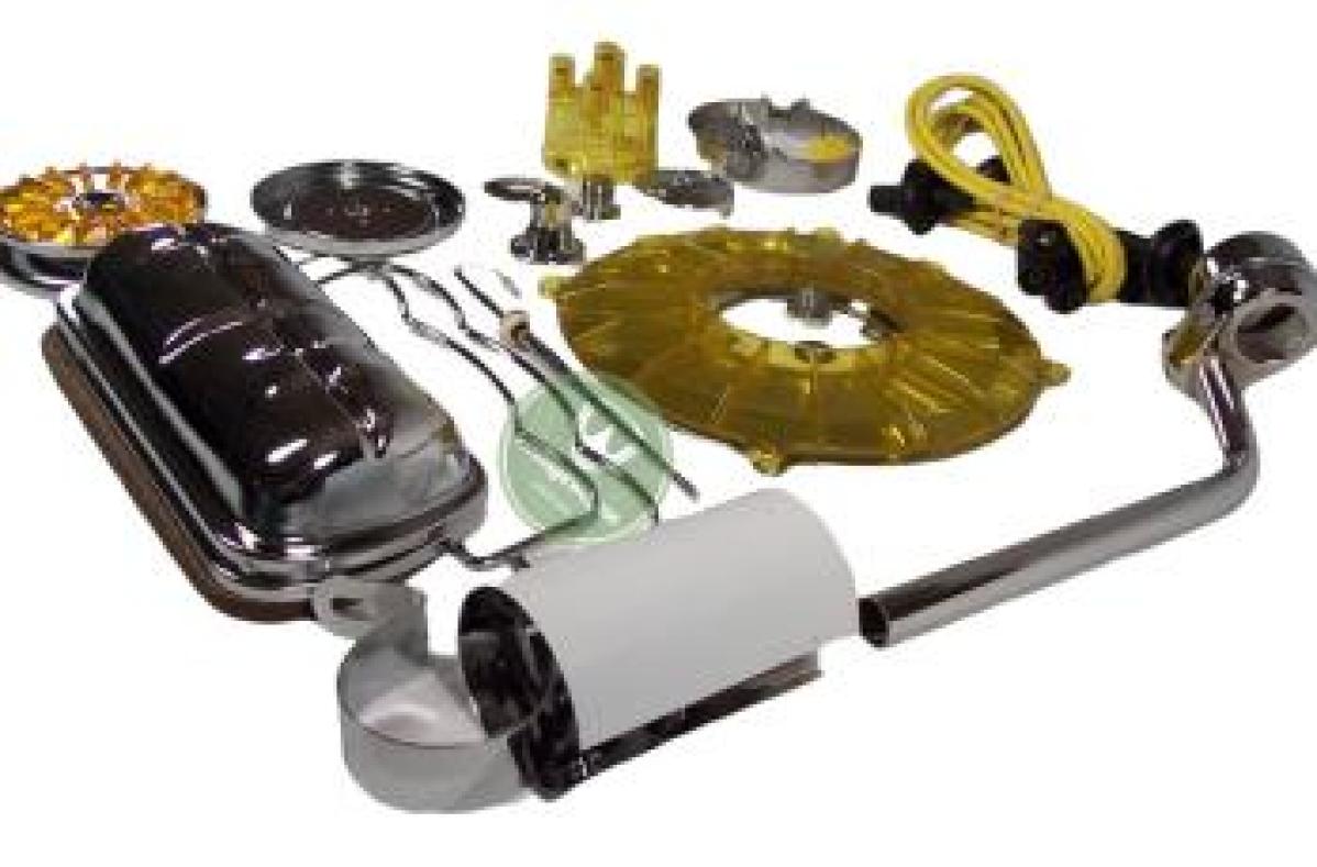 Kit Cromado Colorido Completo Motor, Amarelo, Empi, Amarela 00-8655-0 | Fusca 1949-96, Kombi 1950-05 SKU: 00-8655-0