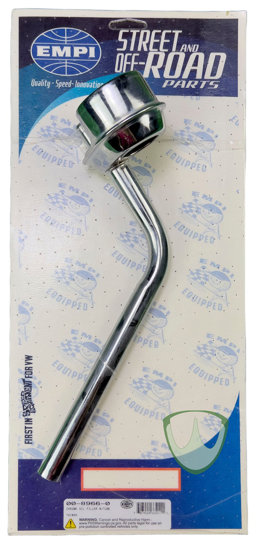 Tubo Respiro Óleo Modelo Original Cromado, Empi 00-8966-0 | Fusca 1949-96, Kombi 1950-97 SKU: 00-8966-0
