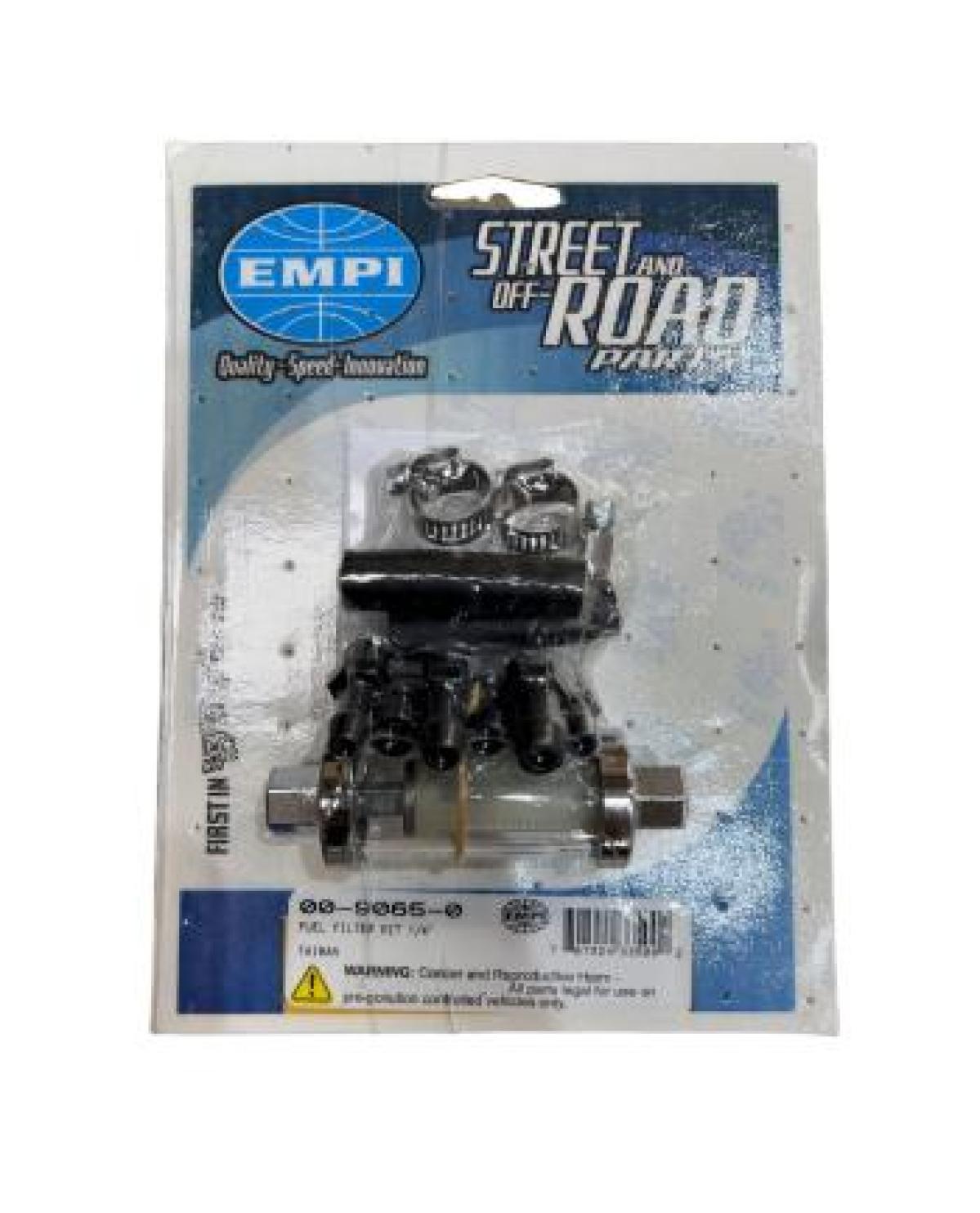 Filtro Combustível Cromado Vidro 6mm, Empi 00-9065-0 | Fusca 1949-96, Kombi 1950-14 SKU: 00-9065-0