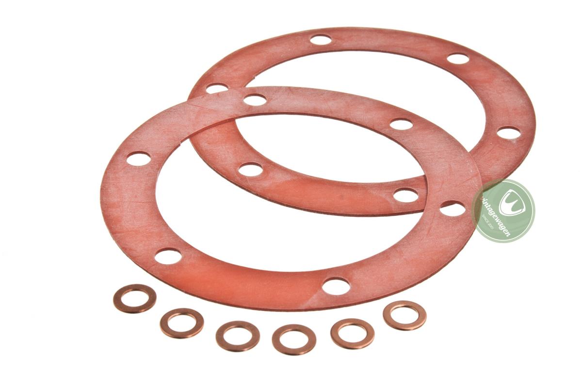 Kit Vedação Tampa Carter Óleo, 1100-1200, Silicone 111115488si | Fusca 1946-66, Kombi 1950-66 SKU: 111115488SI