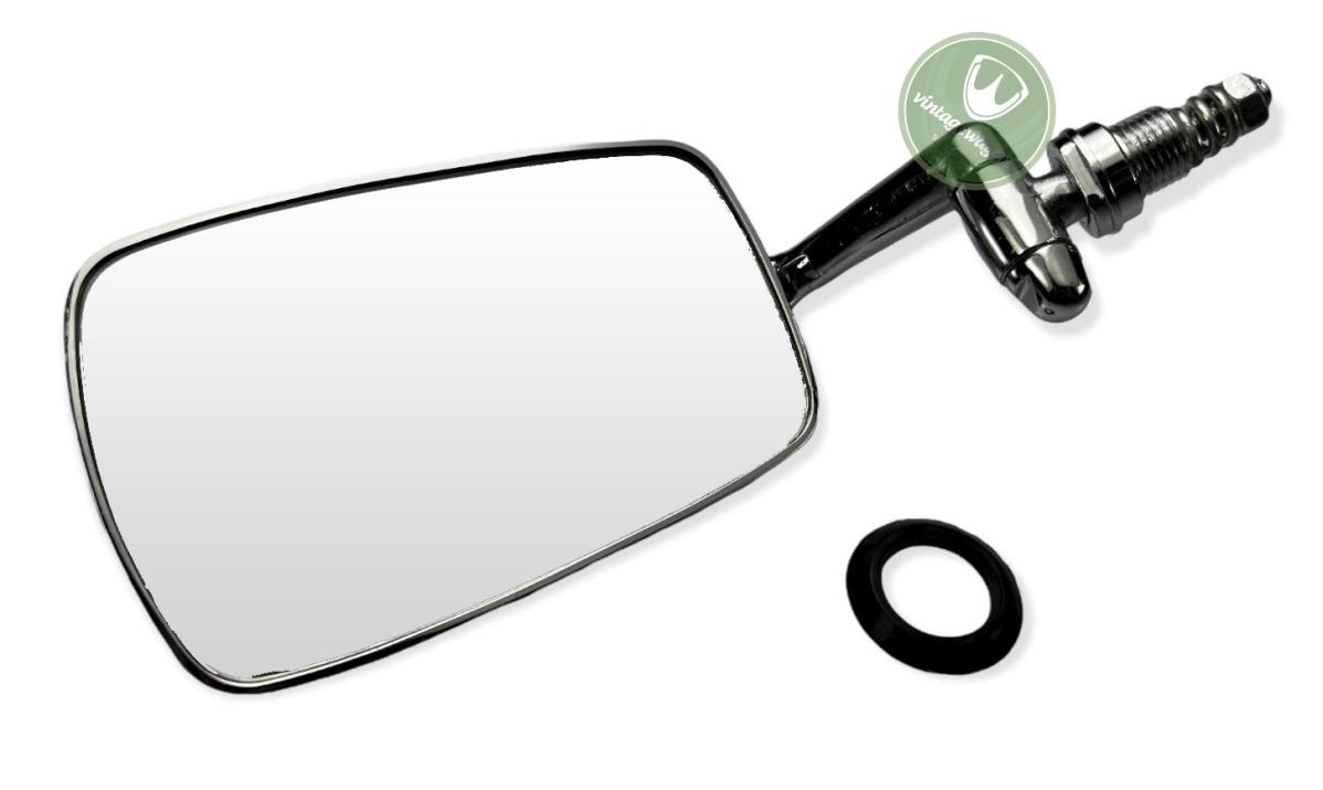 Retrovisor Externo Porta, Mexicano Inox, Premium, Esquerdo 113857513f | Fusca 1969-96 SKU: 113857513F