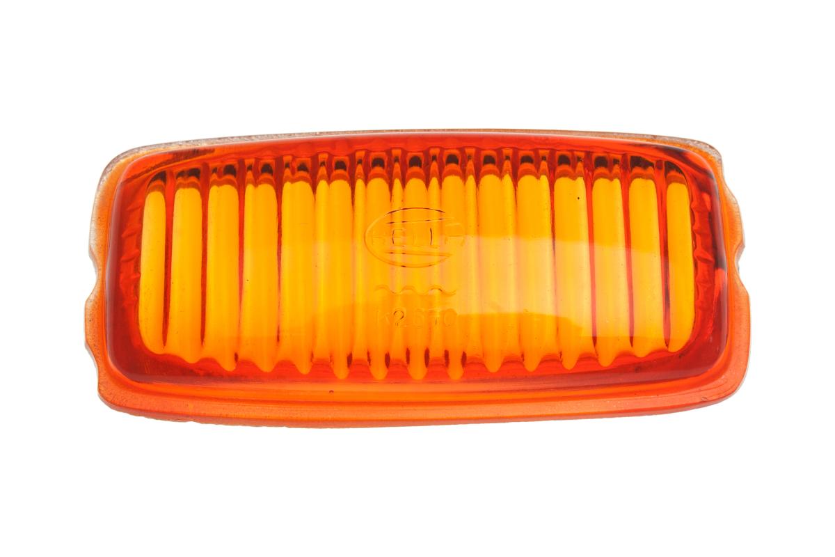 Lente Luz Lanterna De Ré, Hella Laranja 113941071ol | Fusca 1949-96, Kombi 1950-05 SKU: 113941071OL