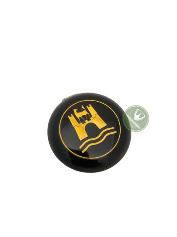 Botão Da Buzina Cálice, 1960-73, Preta + Emblema Dourado / Wolfsburg 113953501bg | Fusca 1960-73