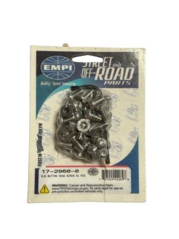 Kit Parafusos Inox Cromado Motor Fusca Kombi, Empi 17-2960-0 | Fusca 1949-96, Kombi 1950-14