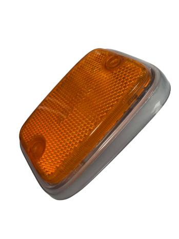 Lente Refletor Frontal Lateral Kombi Alemã, Amarelo E Cinza Prata / Rpm 211945119a | Kombi 1976-14 SKU: 211945119A