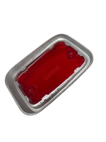 Lente Refletor Traseiro Lateral Kombi Alemã, Vermelho E Cinza Prata / Rpm 211945363a | Kombi 1976-14 SKU: 211945363A