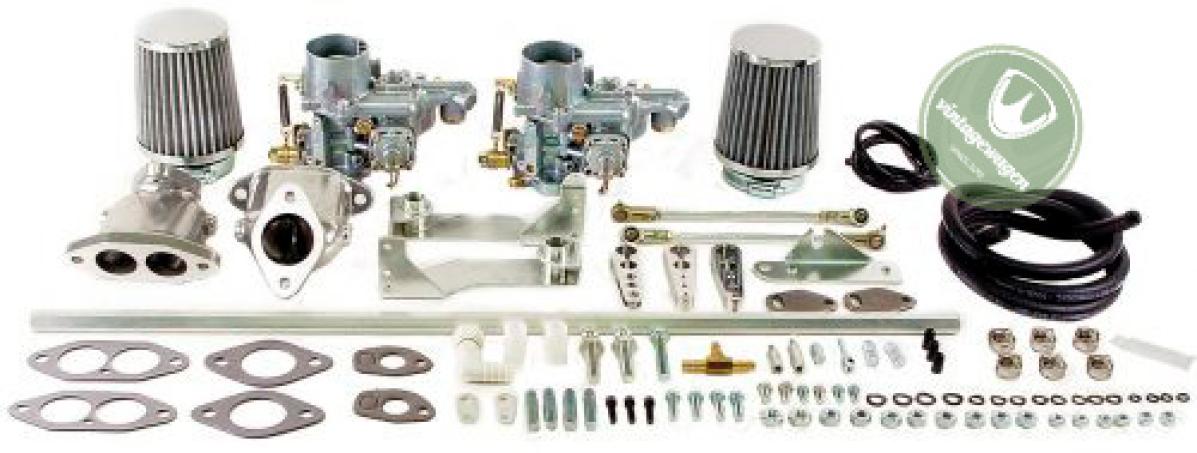 Kit Carburador Dupla 34mm, Empi 47-7411-0 | Fusca 1949-96, Kombi 1950-14 SKU: 47-7411-0