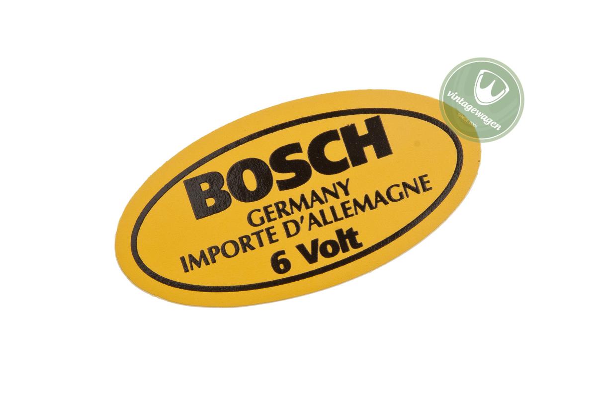 Adesivo Bobina Bosch 6v Zvw27 | Fusca 1949-57 SKU: ZVW27