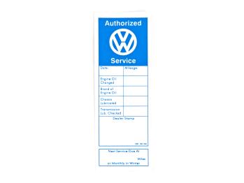 Adesivo "authorized Vw Service" Zvw29 | Fusca 1949-96, Kombi 1950-14 SKU: ZVW29